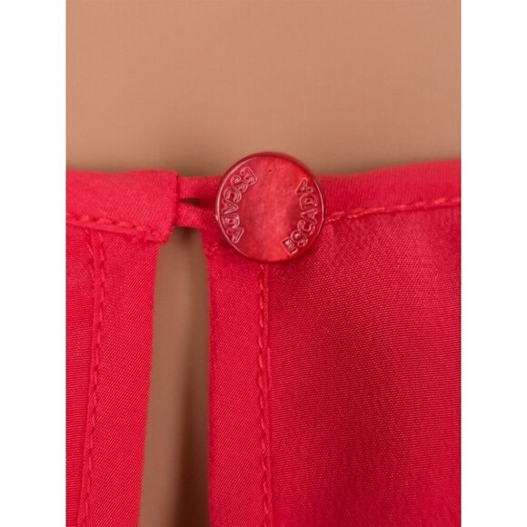 Escada Sport Narlene Tiered Silk Sleeveless Camisole Top 36 US 6 Lobster Red - Picture 6 of 8